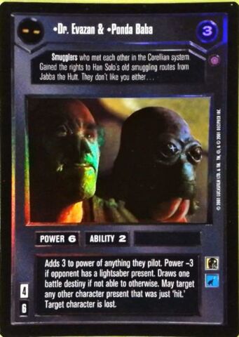 Dr. Evazan & Ponda Baba - Super Rare Foil